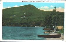 Postcard VT Mt Moosalamoo Lake Dunmore View Boats Green Mountains Vermont     picture