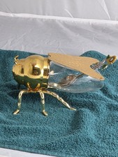 High end Condiment Bee Shaped Glass Honey Pot Blow Glass Bee Figurine Honey Disp picture