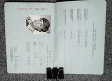 EXPIRED PASSPORT POLAND 1987 DDR & WEST GERMANY STAMPS VISAS FISCAL STAMPS picture