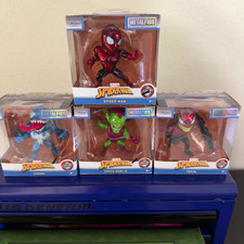 Jada Toys Metalfigs Marvel Spider-Man Die-Cast Metal 4-Figure Set 2024 8+ picture