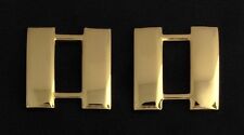 Captain Rank Insignia Metal Gold Finish - Small (Pair) picture