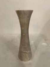 Vintage Marble Vase 7” Tall Tan Stem Vase Beautiful Marble RARE See All Photos picture
