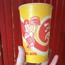VTG Big Boy Frisch’s 16 oz Wax Paper Cup NOS Unused 70s Fast Food Soda — RARE picture