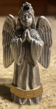 Vintage Hudson Pewter MAY Birthday/Birthstone Angel Figurine 1995 / 2.5” NOS picture