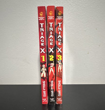 Triage X Vol 1-3 Trade Paperback Manga Lot, Yen Press English, Shouji Sato picture