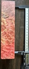 Oak Burl Wood Block Stabilized & Dyed 6+” X 1.5” X 1.65” picture