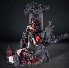 Naruto Itachi Uchiha Throne Figure 22cm PVC Statue Akatsuki Crow Display picture