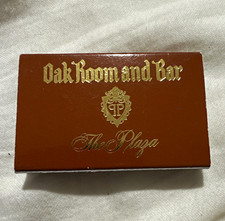 The Plaza Oak Room & Bar Matchbox NYC 768 Fifth Avenue New York City picture