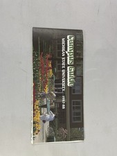 Michigan State University Campus Map 1987-1988 MSU Spartans Ephemera Map picture