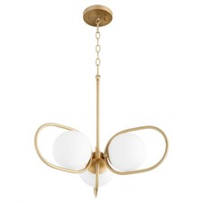 Belmont - 3 Light Chandelier In Mid Century Modern Style-7.38 Inches Tall and picture