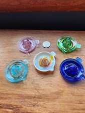 5 Edna Barnes Mini Reamers/Juicers , Mosser Glass picture