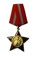 Albania Socialist Order of the Red Star Bronze Gilt Enamel Decoration Medal picture