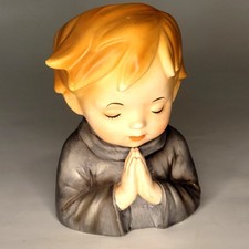 Vintage Inarco Praying Boy Head Vase Ceramic Planter Japan E-778 Sticker Early picture