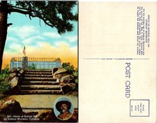 Grave of Buffalo Bill Lookout Mountain Colorado CO Postcard picture