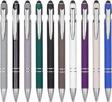 Ballpoint Pen Metal Soft Stylus Pen Touch Screens Retractable Tactile 10 Color picture