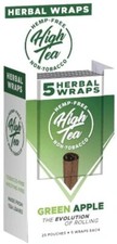 High Tea All Natural Herbal Wraps - Green Apple - 125 Self Rolling Wraps picture