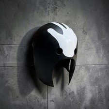 18G Medieval Steel Uruk-Hai Berserker Helmet Black LOTR Inspired Warrior Cosplay picture