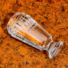 Dazzling Faceted Polished Rock Crystal Victorian Antique Desk Wax Seal 