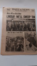 Daily News newspaper oct. 10, 1969 mayor lindsay we'll sweep em picture