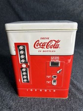 Vintage Coca-Cola Coke Bottle Vending Machine  8x6x4 Tin Metal picture