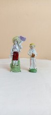 Pottery Porcelain Happy Young Mans Figurine Statue Antique Vintage Old Japan P9 picture