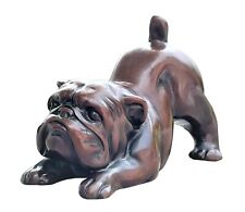 English Bulldog Figurine Handmade Sculpture Hound Statue Paperweight Resin 4
