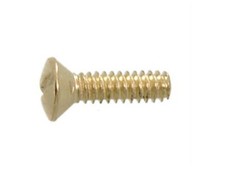 LOT OF 25 BRASS PLATE STEEL SWITCH PLATE SCREW #6/32x1/2
