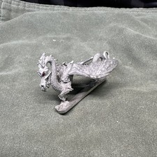 Partha Pewter Winged Dragon  Astrology Fantasy Figurine D&D Scaled Missing Eye picture