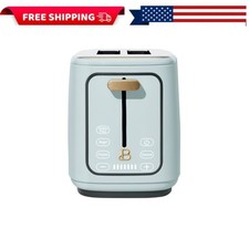 Beautiful 2-Slice Toaster Touchscreen Display Hydrangea Blue Icing 900W picture