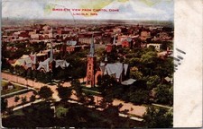 1922 Lincoln Nebraska Birds-Eye View from Capitol Dome Postcard picture
