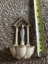 Vintage 1950's Virgin Mary Holy Water Font by Hartland Plastics Wall Decor picture