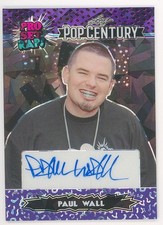 2023 Leaf Pop Century PAUL WALL ~ Pro Set Raps Purple Crystals Auto /10 picture