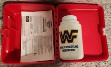 Vintage WWF Superstars 1989 TitanSports Hulk Hogan Red Lunchbox & Thermos WWE  picture