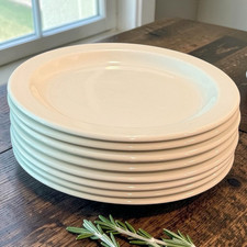 Midwinter Stonehenge White Bread Plates Set of 8 Coupe Style 8 in More Available picture