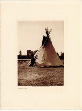 Arapaho Camp Vintage 1910 Native American Tipi Photo Reprint Wall Art picture
