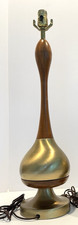 Vintage Westwood Industries Cherry & Brass Lamp Mid Century Modern 34
