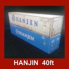 HO FREE Hanjin Collection Shipping Card Kit 40ft Pre-Weathered Gauge x 7 picture