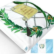 Anley EverStrong Embroidered Guatemala Flag 3x5 Ft - Polyester Guatemalan Flag picture