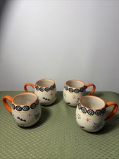 Temptations Halloween Mugs. KFI-XNG-TT000889. EUC. Set of 4. 14 Oz picture