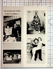 1939 King George VI Queen Elizabeth KKK Wizard Civil War Vet Vintage Print picture