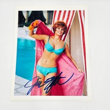 Jill St John Signed 7x9 Bikini Photo w/ COA Autographed Pinup Vintage Swim picture