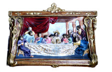 Vintage Large Blessed Catholic 3D Wood Paste 