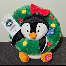 Hallmark Playful Penguins Animated Musical Light Up Plush All Decked Out New picture