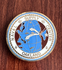 1990 NAVAL SUPPLY CENTER OAKLAND ENAMELED ROUND ~3