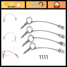 4 Pcs Quick Release Pins with Lanyard, 1/4