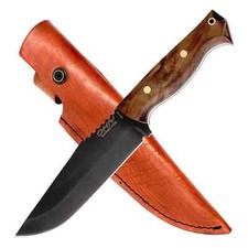 OHIY Handmade Bushcraft Knife 5-1/2 in Sleipner Steel Blade 63HRC Leather Sheath picture