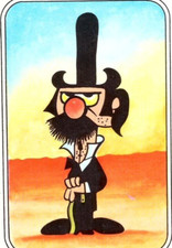 1971 TUMBLEWEEDS CLAUDE CLAY Trading Card 7 x 5 cm (2.75