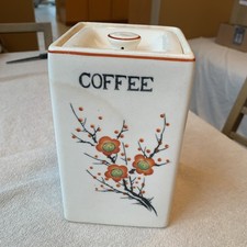 Vintage S.G.K Moriyama Allied Forces 1940s Occupied Japan Coffee Canister picture
