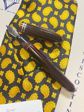rare VISCONTI Viscontina Limited Ed. in PURPLE CELLULOID and STERLING SILVER FP picture