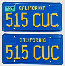 1970's California License Plates DMV Clear YOM  1971 Camaro 1971 Validation picture